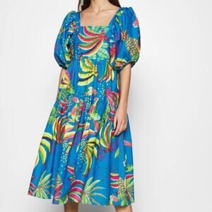 FARM Rio Vibrant Blue Maxi Dress